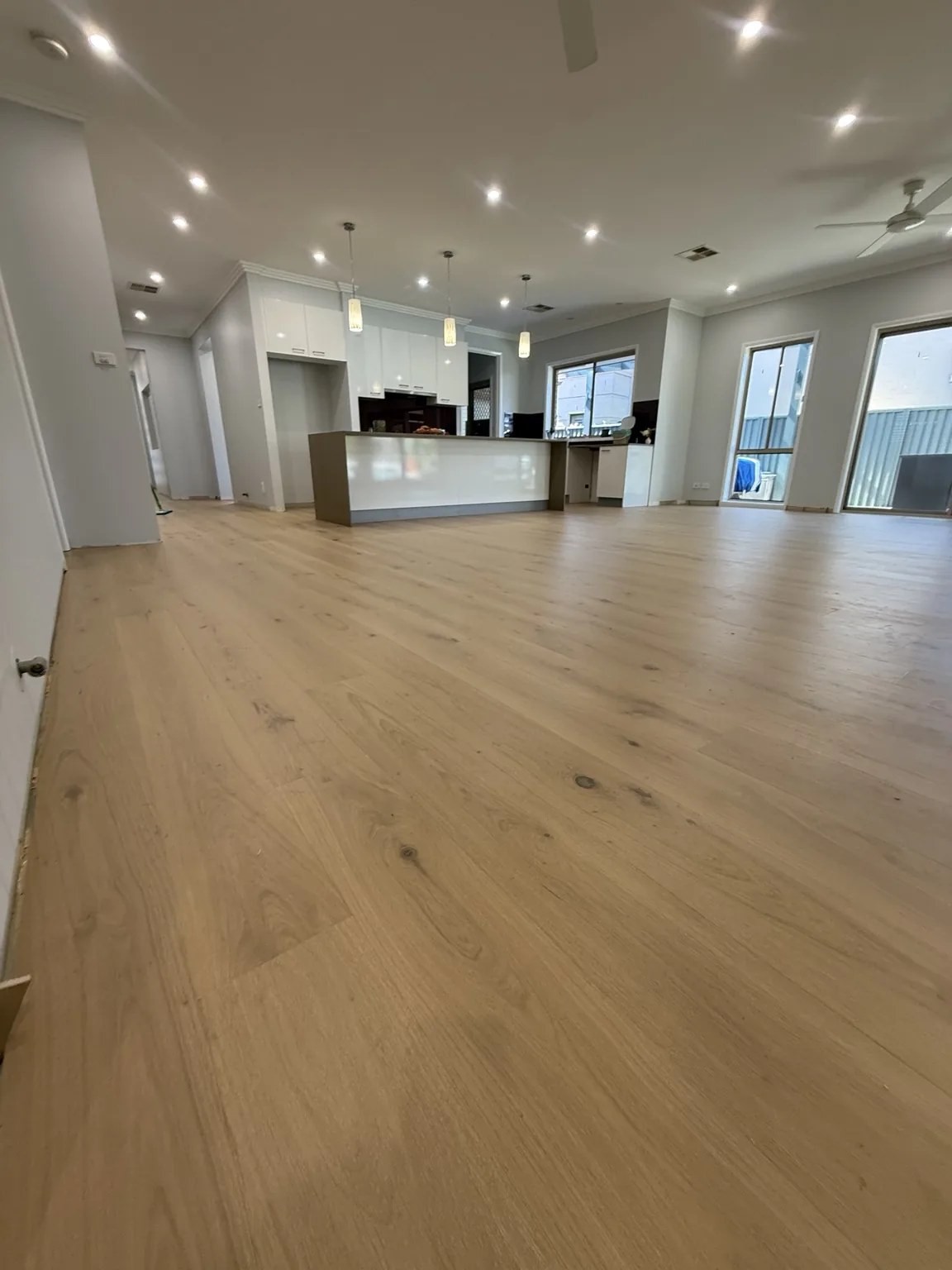 Wide board timber flooring Sydney home
